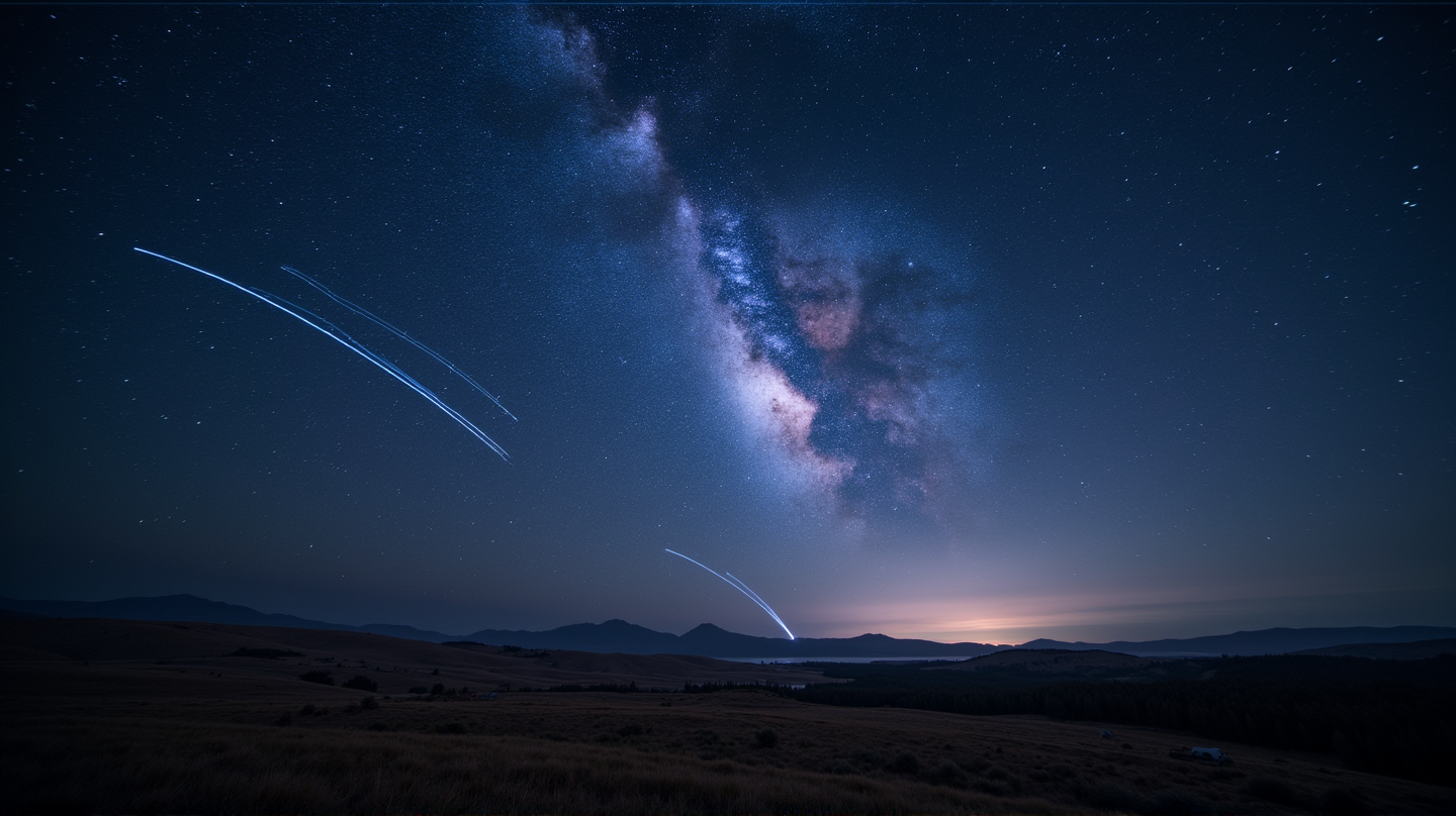 Witness the Celestial Dance: Twin Meteor Showers Light Up the Sky