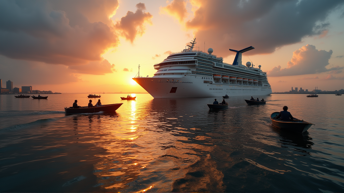 Protestors Stall Celebrity Eclipse's Arrival in Amsterdam's Harbor