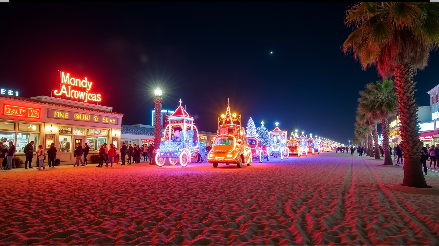 Candy Cane Parade Dazzles Hollywood Beach: A Magical Evening to Remember