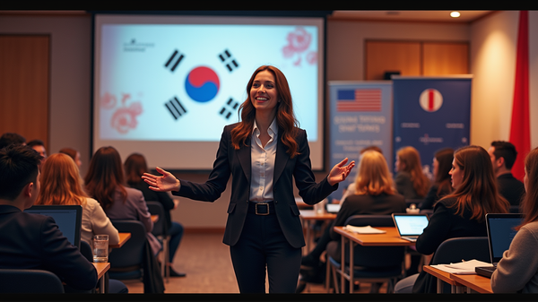 Kendra Kramer Stuns at Korea's Prestigious Model United Nations Conference