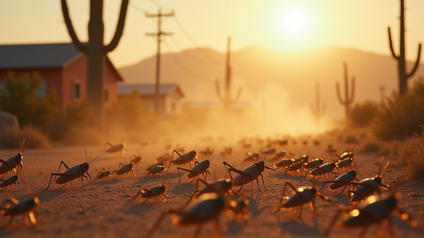 Surreal Invasion: Utah's Plague of Mormon Crickets Worsens
