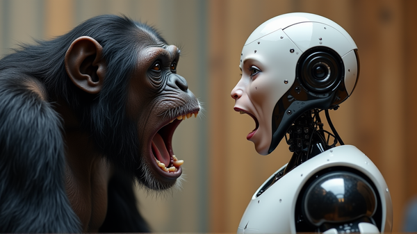 Yawning Across Species: Chimps React to Robotic Stimuli