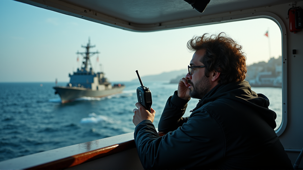 Activist's Brave Stand Before Navy Raid: A Call for Humanity